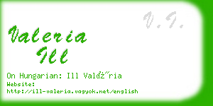 valeria ill business card